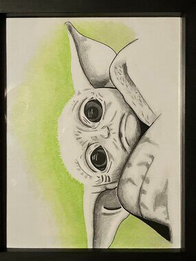 Baby Yoda (Framed)